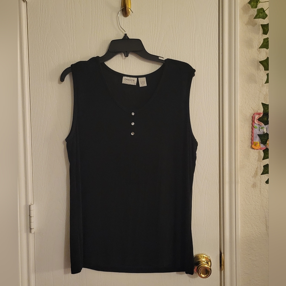 Black Tank Rhinestone Diamond Buttons